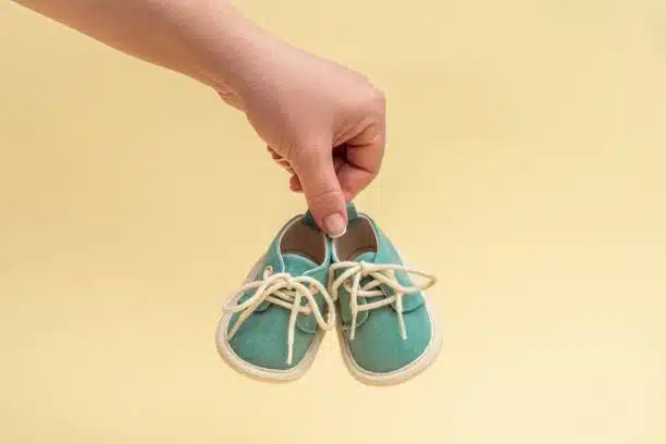 chausson cuir bébé