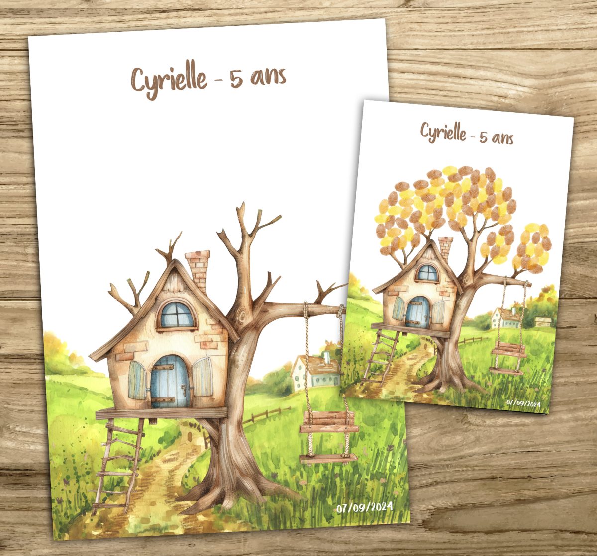 Arbre à empreintes anniversaire