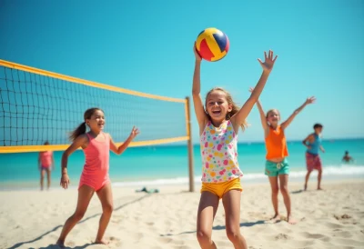 enfants faisant du sport