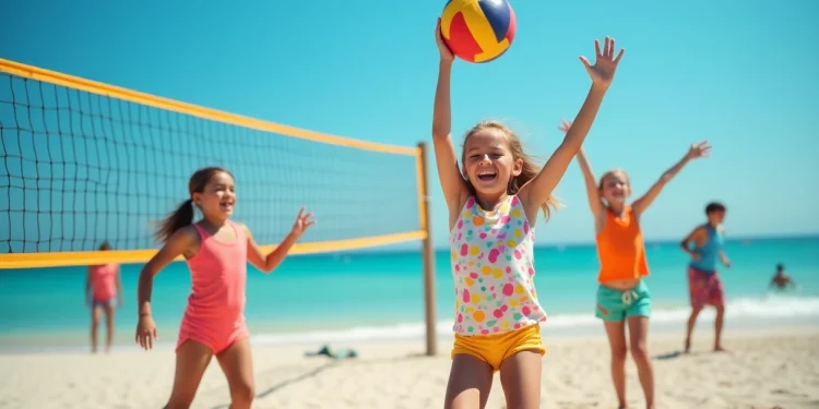 enfants faisant du sport