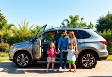 voiture familiale stationnée