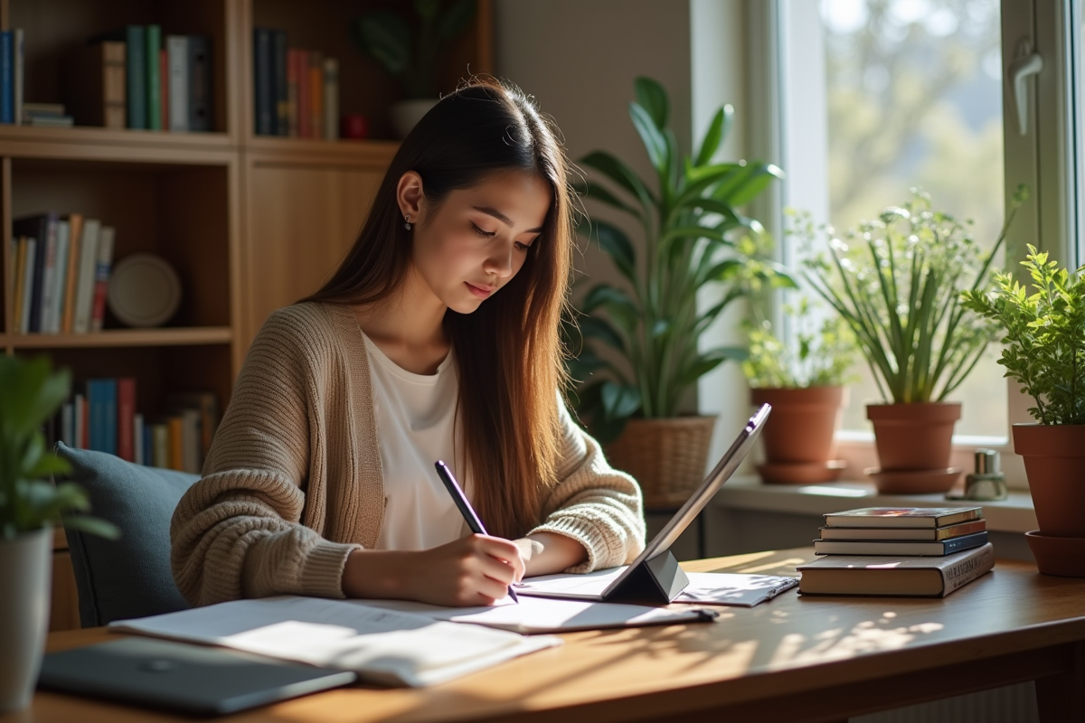 étudiant devoirs
