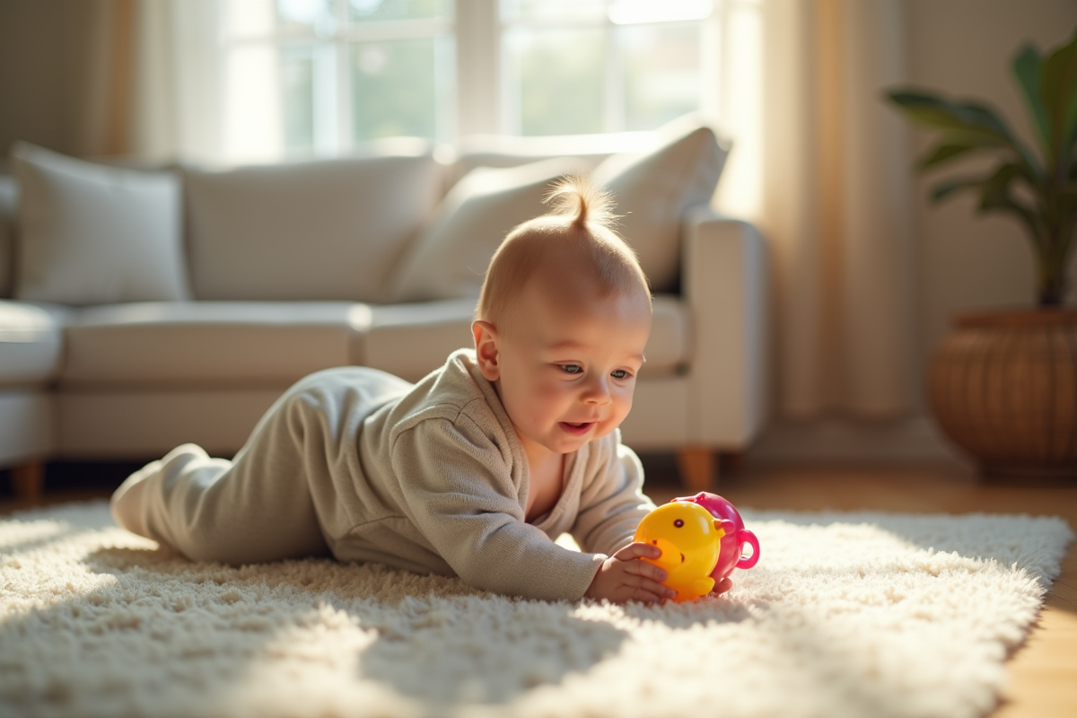 bébé ramper