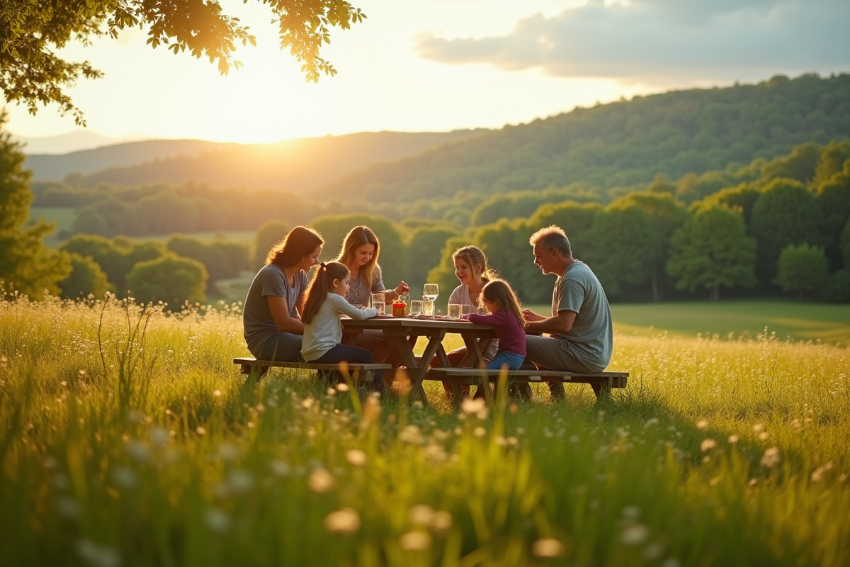 Famille autour d